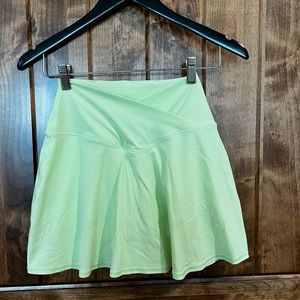 Aerie Offline Neon green crossover skirt